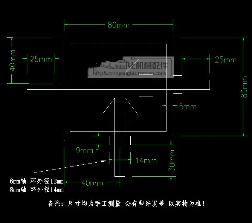 90 degree right angle drive bevel gear reversing speed gearbox 1 to 2 hand crank small machinery corner reducer view 5