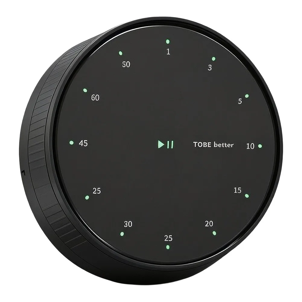 Rotating Timer with Magnetic Base for Metal Surfaces Suitable for Cooking Study Fitness and Time Sensitive Routines