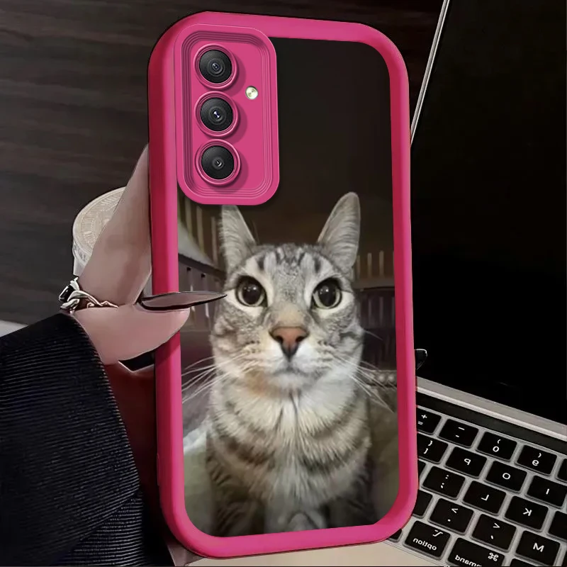 Trendy Cat Smoking Phone Case for Samsung Galaxy A54 A05 A05S A34 A24 A14 A53 A33 A23 A13 A52 A52S A32 A22 A12 A71 A51 A31 A50 - view 5