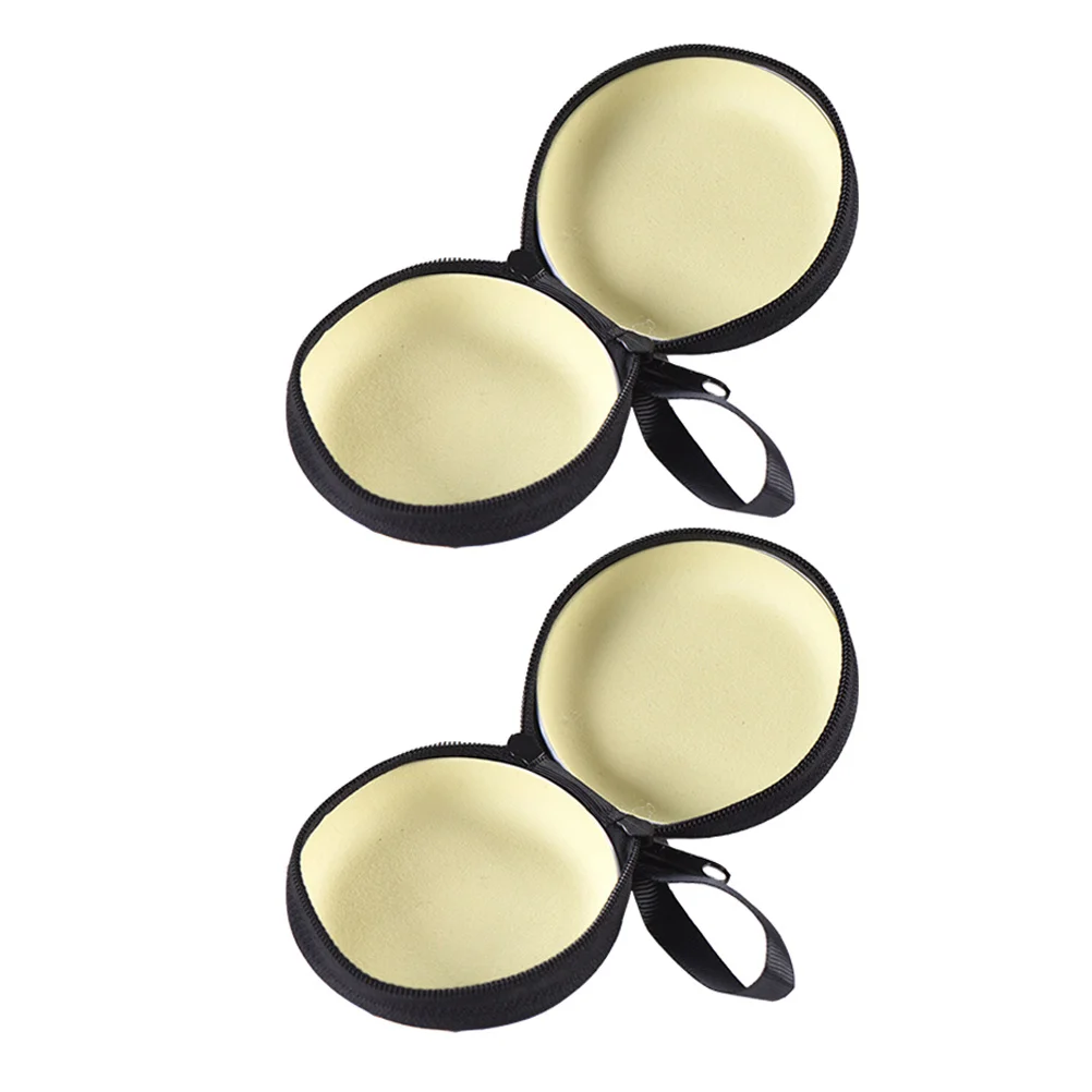 

2pcs Football Shaped Coin Purse Round Tinplate Money Container Mini Trinket Box For Snacks Keys Headphone Storage Zipper Pouch