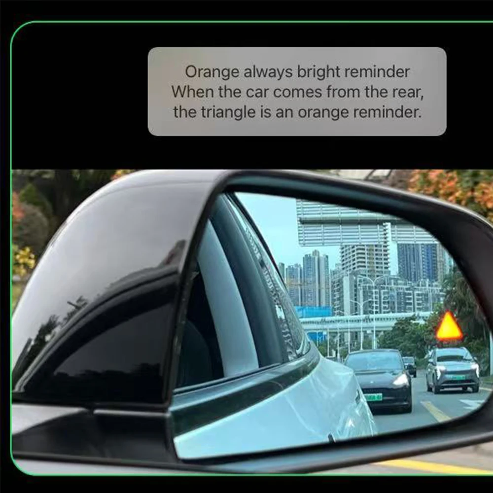 

For Tesla Model 3 21-25 Model Y Car Blind Spot Detection System Anti-glare Blue BSD Lens Light Alarm Safety Driving Warning