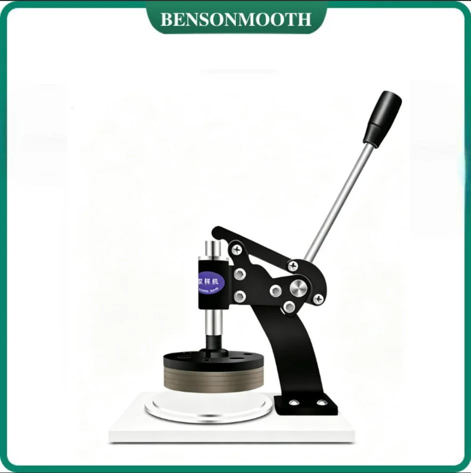 Hand Press Round Sampler Manual Diameter 112MM Circle Sampling Cutter Film Paper Cloth Sampling Cutting Machine 100CM2