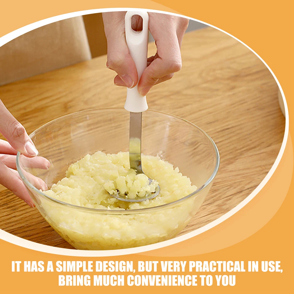 

1pcs Potato Masher Stainless Steel Large Pressing Surface Ergonomic Handle Manual Food Presser For Mashed Potatoes Avocado