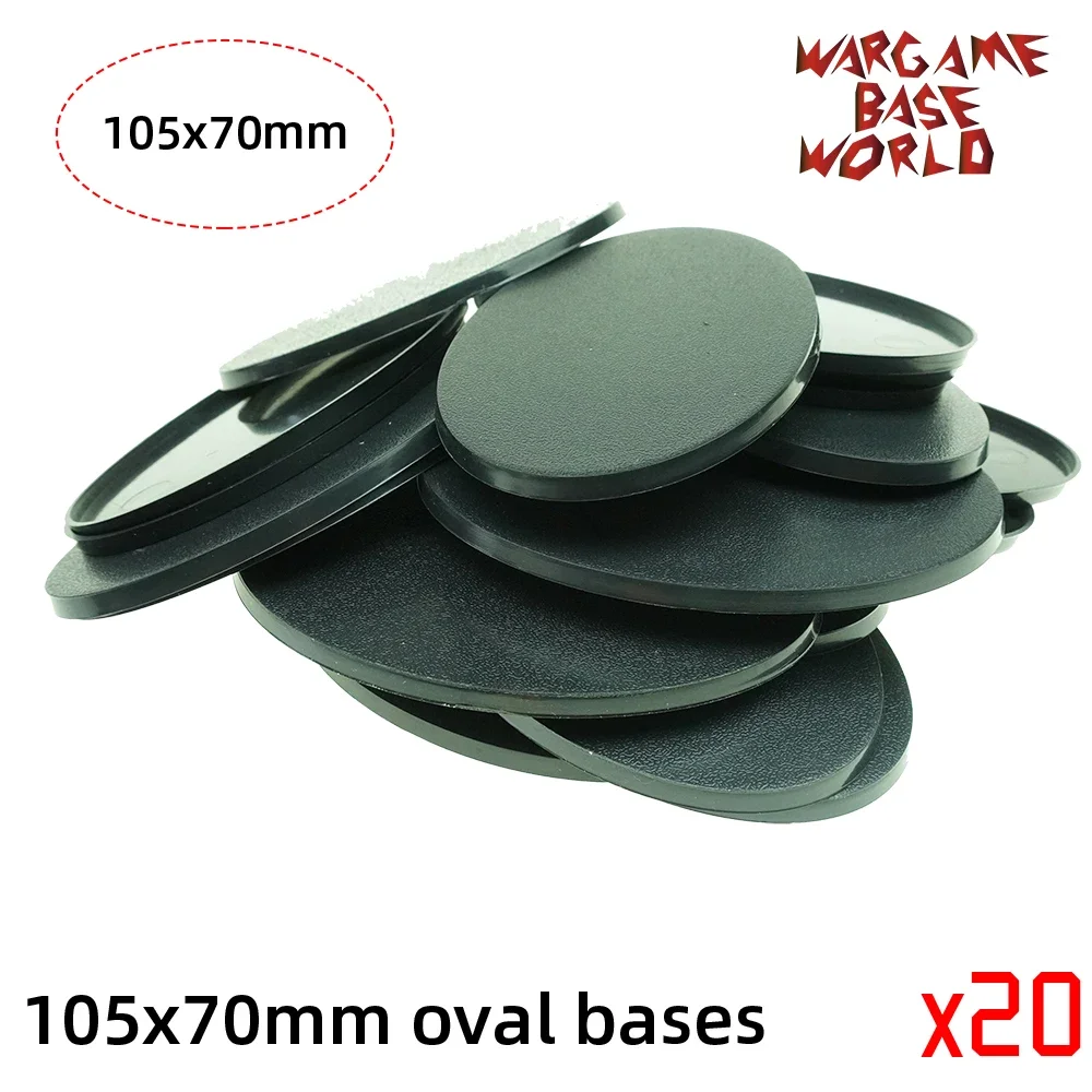 wargame base world -105 x 70mm oval bases for Warhammer