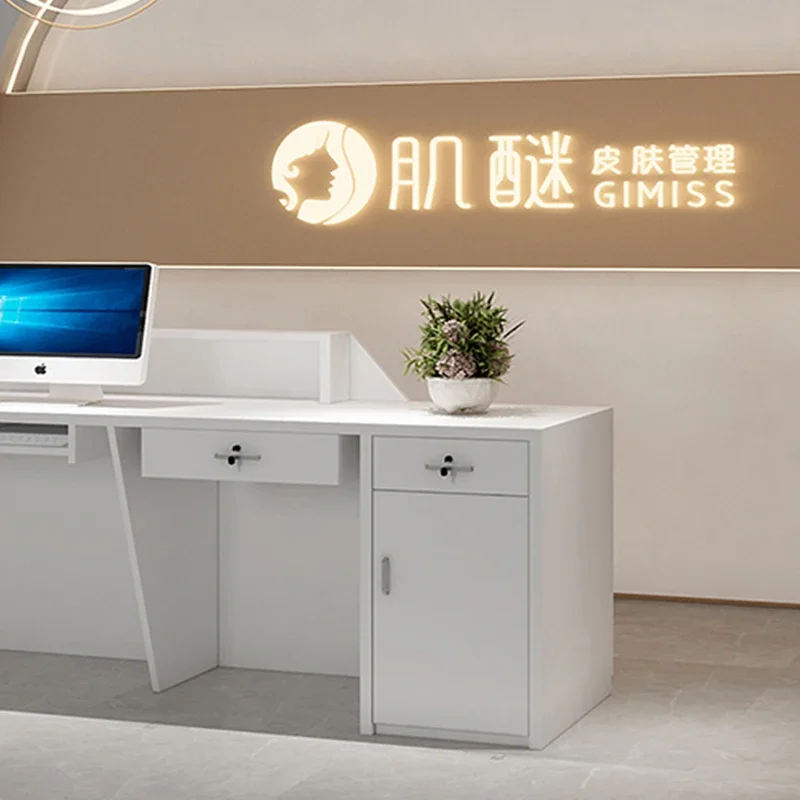 

Counter Unique Professional Classic Bar Senior Commercial Modern Reception Desk Glamour Simple Mostrador Commercial Furniture
