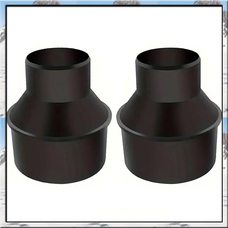 Innovative 2Pcs 70136 Hose Connector- 4 Inch To 2-1/2 Inch Cone Reducer Fitting For Dust Collection