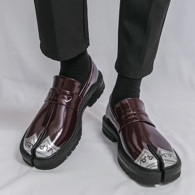 

Men Retro Loafers PU Low Heel Shoes Fashionable Classic Comfortable Men Shoes Sizes 38-46