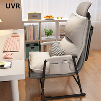 UVR Recliner Office Lunch Chair Can Sit or Lie Down Home Computer Chair Living Room Armchair Bed Single Backrest Chair Lazy Sofa