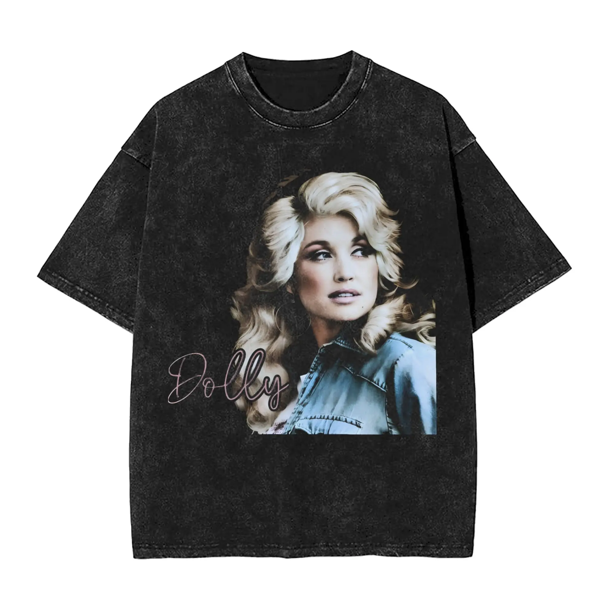 RIP Dolly Parton T Shirts Hip Hop Washed Short Sleeve Oversize T-Shirt  Fashion for Men Women Streetwear Printed Tee Shirt