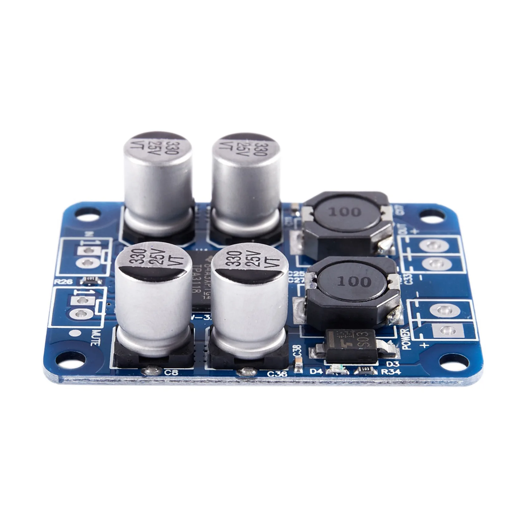 

A69Z 3X DC 8-26 В TPA3118 PBTL моно цифровой усилитель плата модуль AMP 1X60 Вт для Arduino