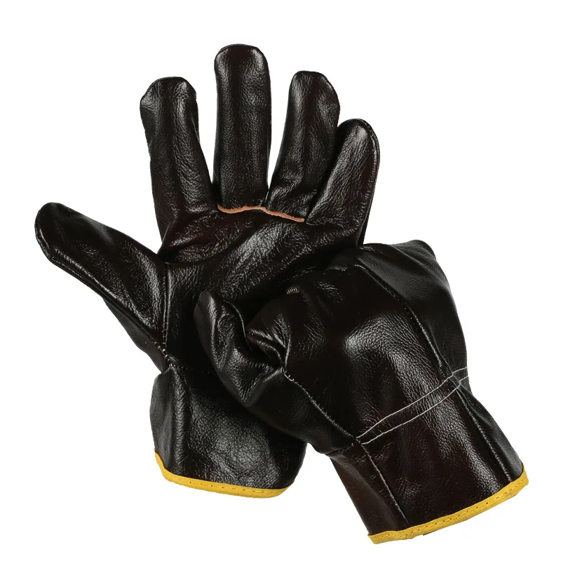 

Leather Safety Work Gloves Gardening Gloves Soft Top Layer Cowhide Work Gloves for Mechanics Construction Driver Clothing Gloves