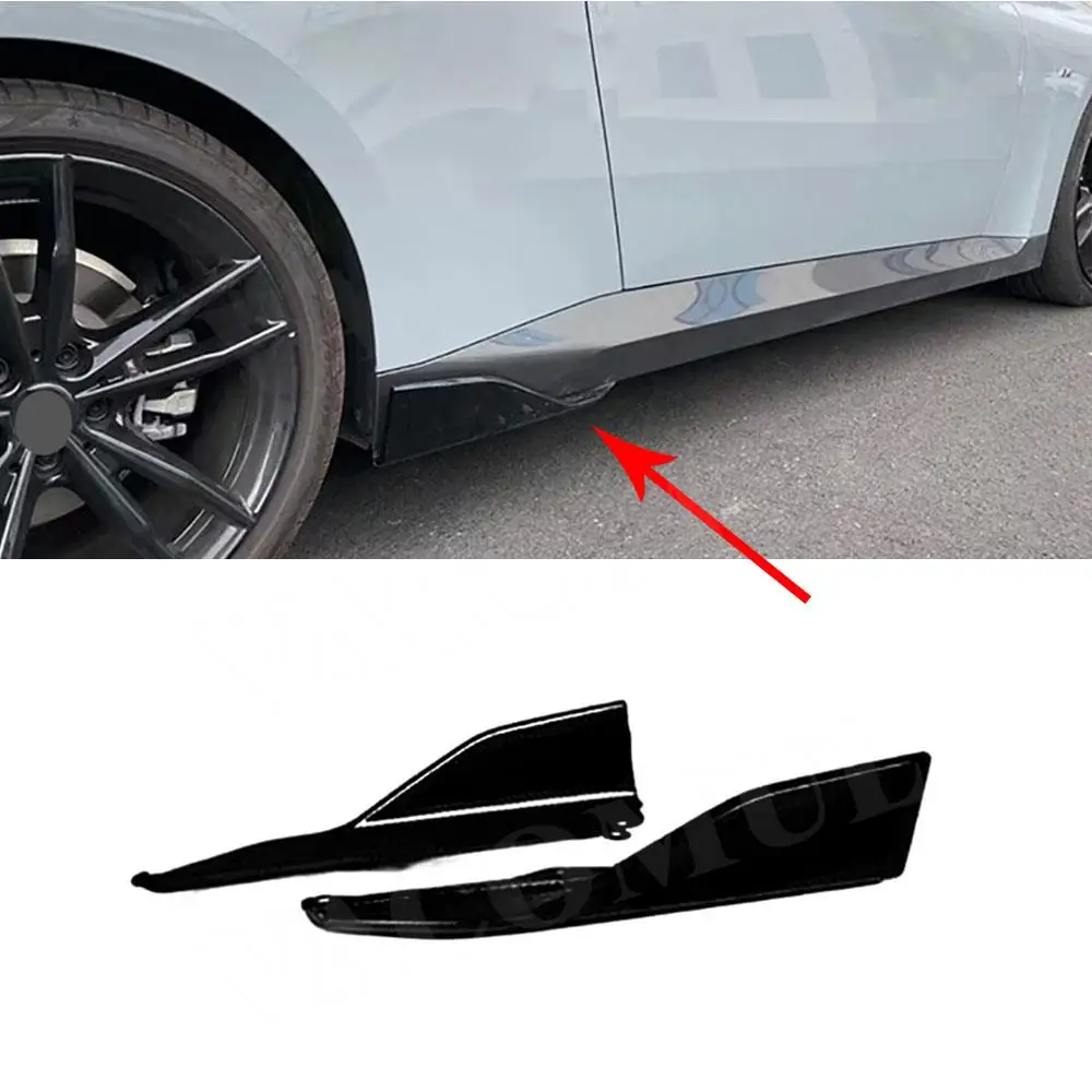 

VACOMUL ABS боковой бампер сплиттер для губ спойлер боковые фартуки для BMW G42 M235i M240i Coupe 2021 + боковые юбки удлинители спойлер