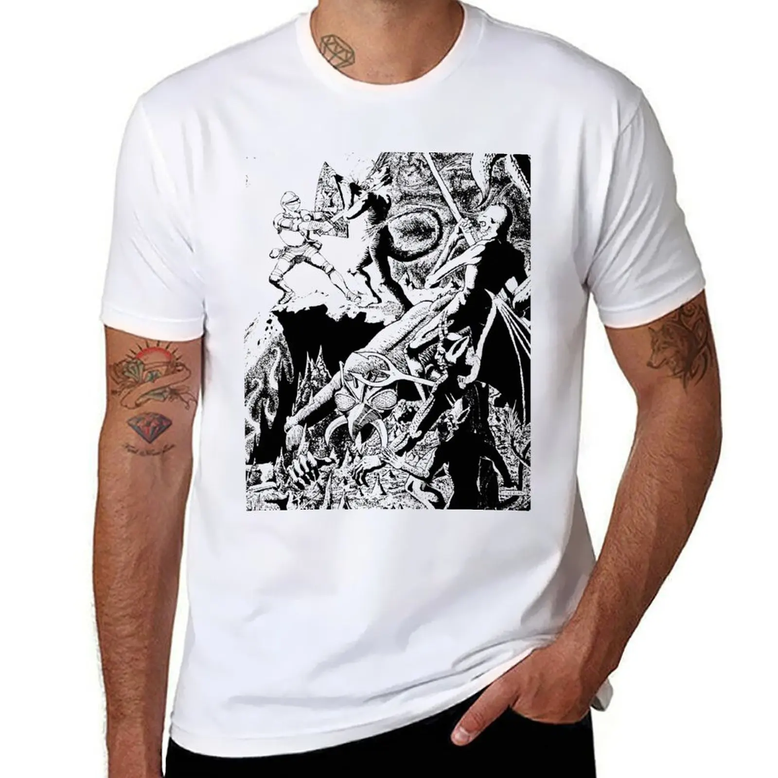 

A Paladin in Hell T-Shirt man graphic t shirt cotton tshirt 100% man t shirts high quality luxury brand T-Shirt