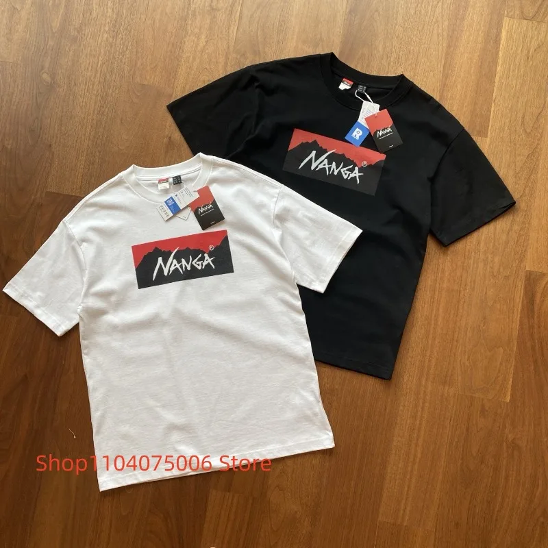 

Мужская футболка Nanga 270 г из чистого хлопка, дышащая удобная повседневная летняя футболка