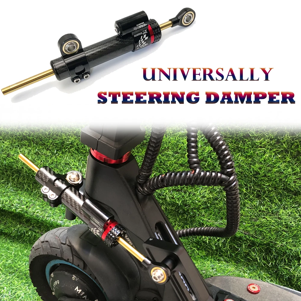 2025 For Dualtron Victor CNC Stabilizer Fiber Carbon Dampers Accessories Spare Parts Adjustable Electric Scooter Steering Damper