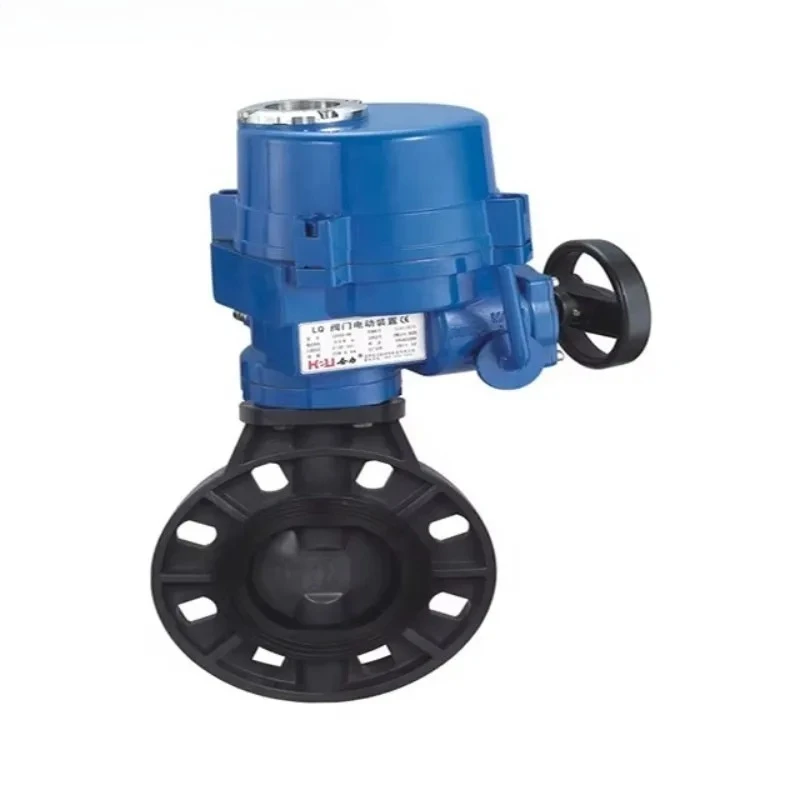 PVC Electric Wafer butterfly Valve with Explosion Proof (ON-OFF/modulating/local Control/110VAC/220VAC/380VAC/440VAC/24VDC)