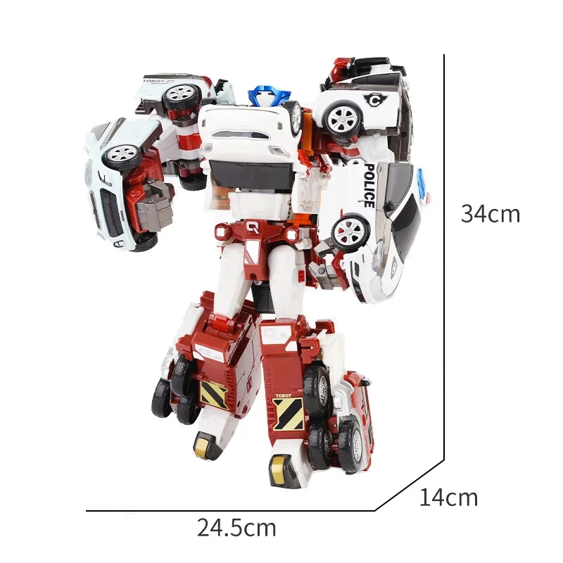 Enhanced Edition Tobot Transformation Robot Toys Korea Cartoon Brothers Anime Tobot Deformation Car Airplane Toys for Child Gift