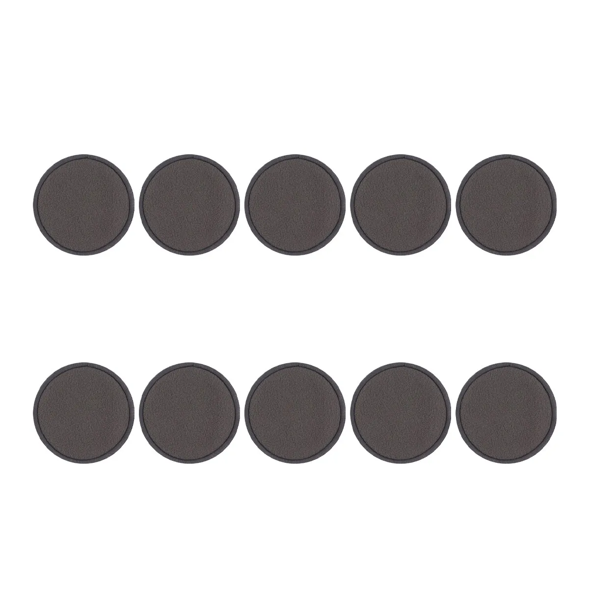 10Pcs Luxurious Bamboo Charcoal Makeup Powder Soft Reusable Cleaning Pads for Effortless Day Makeup Removal and Skin