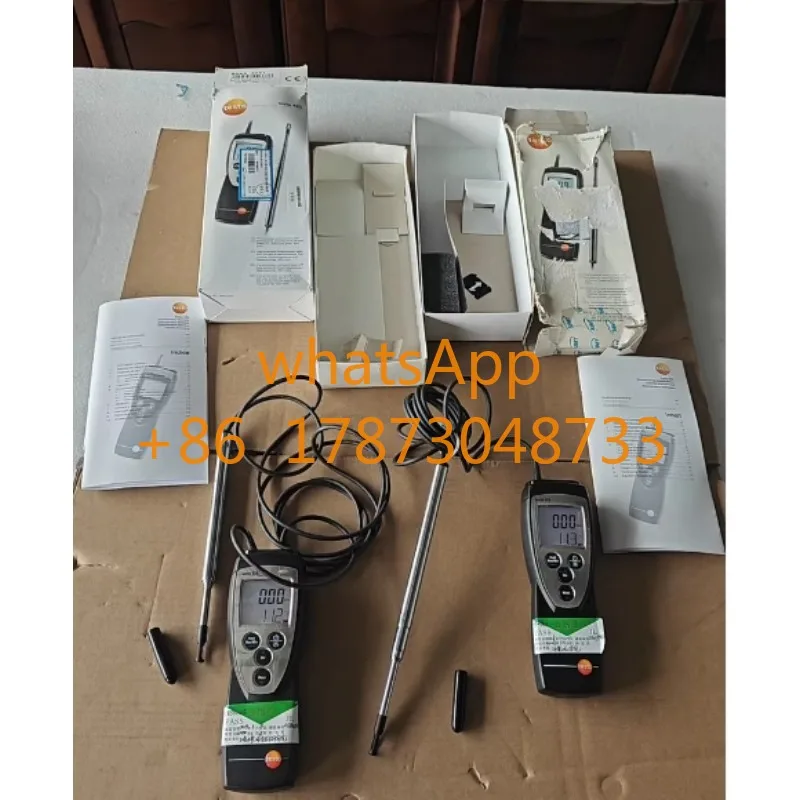 Used Testo 425 thermal anemometer hot wire anemometer high precision industrial air volume air temperature tester