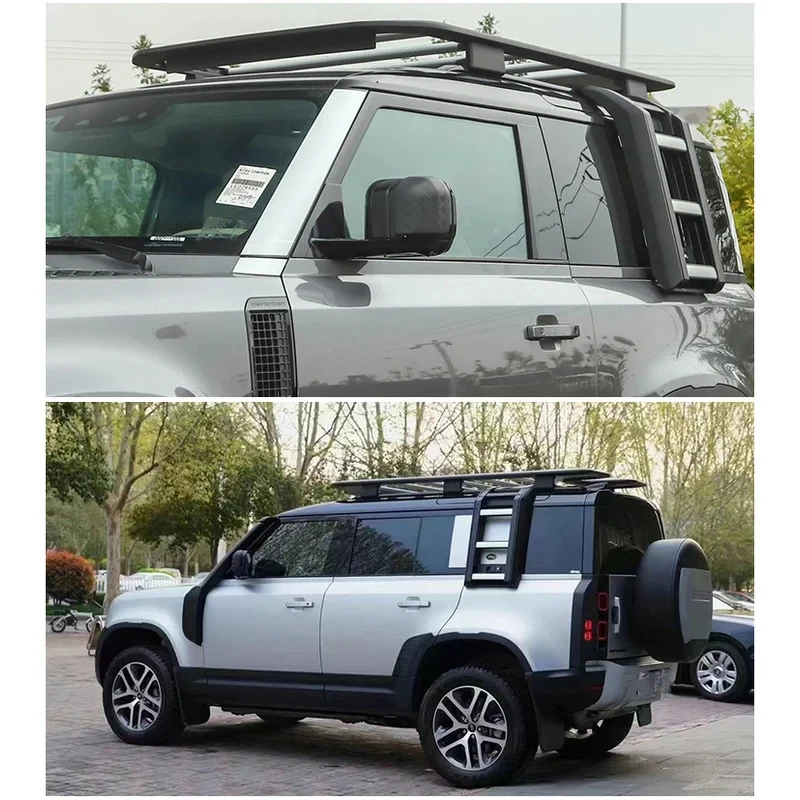 Precision-Fit Runde Aluminium Alloy For De Exterior -Mounted Gear Cer Explore Pack Cargo Roof Rack Side Ladder Rust-Proof