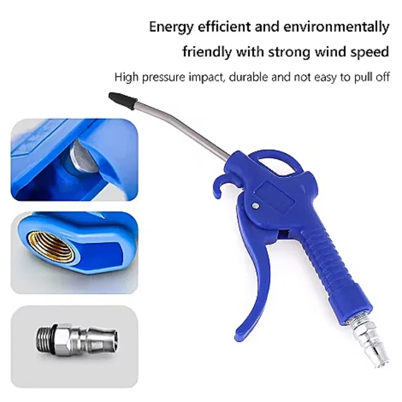 

High Pressure Dust Blowing Gun Pneumatic Hardware Tool Dust Removal Gun Blowing Air Soot Blowing Gun Air Pump Extended Nozzles