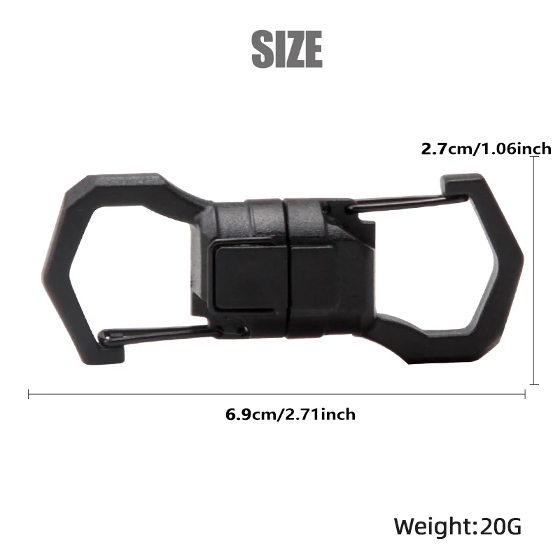 Fishing magnetic buckle Mountain buckle Fishing hook Fishing tool Multi-function tool magnetic buckle