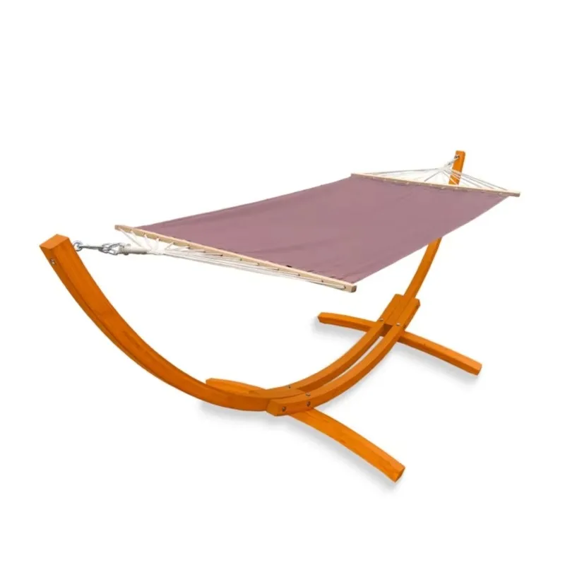 China Factory Quality Garden Hammock Wood Stand Waterproof ARM Rest Outdoor Furniture Big Size Living Living Room Gym Camping