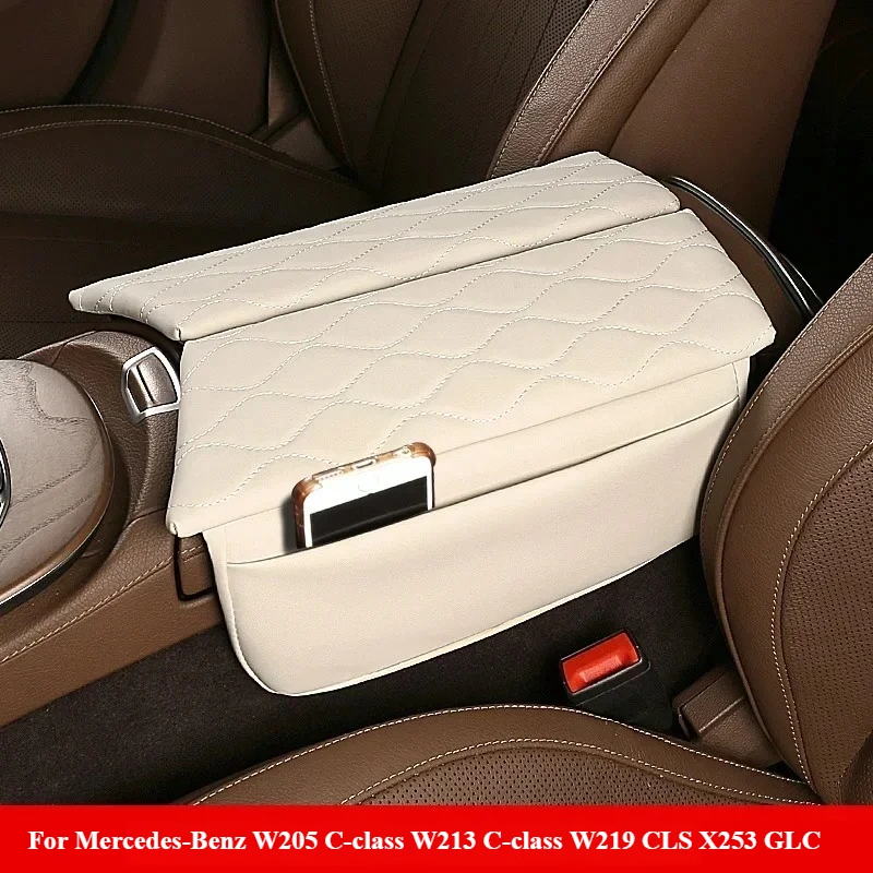 For Mercedes-Benz W205 C-class W213 E-class C257 CLS X253 GLC central control armrest box cushion