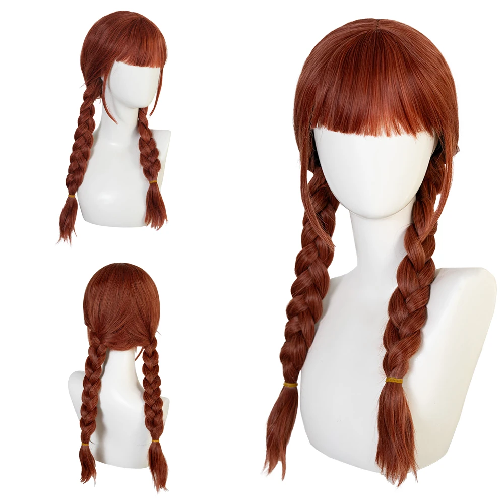 شعر أدامز كوسبلاي صناعي 23 بوصة مع ضفائر سوداء وبنية مناسبة للشعر المستعار اليومي للحفلات المسرحية للنساء