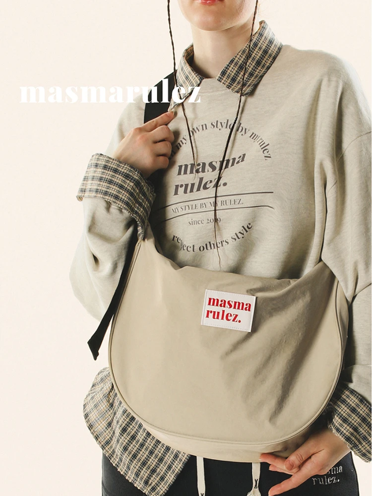 

Masmarulez Нейлоновая парусиновая сумка через плечо Повседневная пригородная сумка Многофункциональная сумка через плечо Большая мягкая сумка Capaci