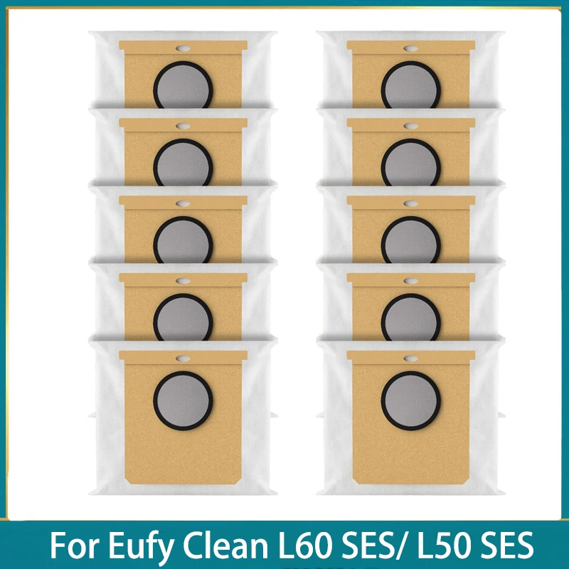 Bolsas de aspiradora para Eufy Clean L60 SES / L60 Hybrid SES / L50 SES Conga 2299 Robot aspirador estación autovaciada