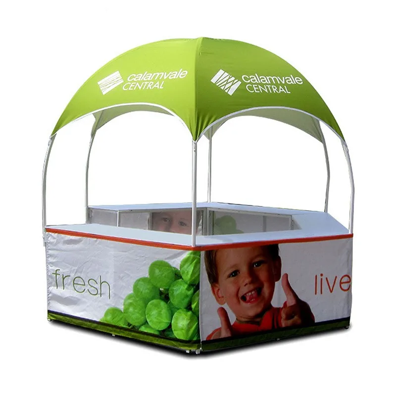 Round Tent Pop up Trade Show Outdoor 3x3m Kiosk Dome Tent for Promotion Sport Event