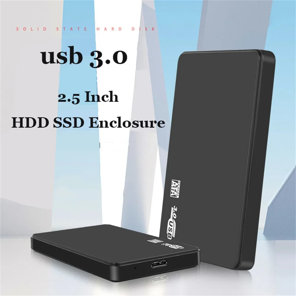 USB 3.0 To 2.5 Inch Hard Drive Case SATA HDD SSD Enclosure 5Gbps External Hard Drive Disk Box for PC Laptop Smartphone PC Laptop