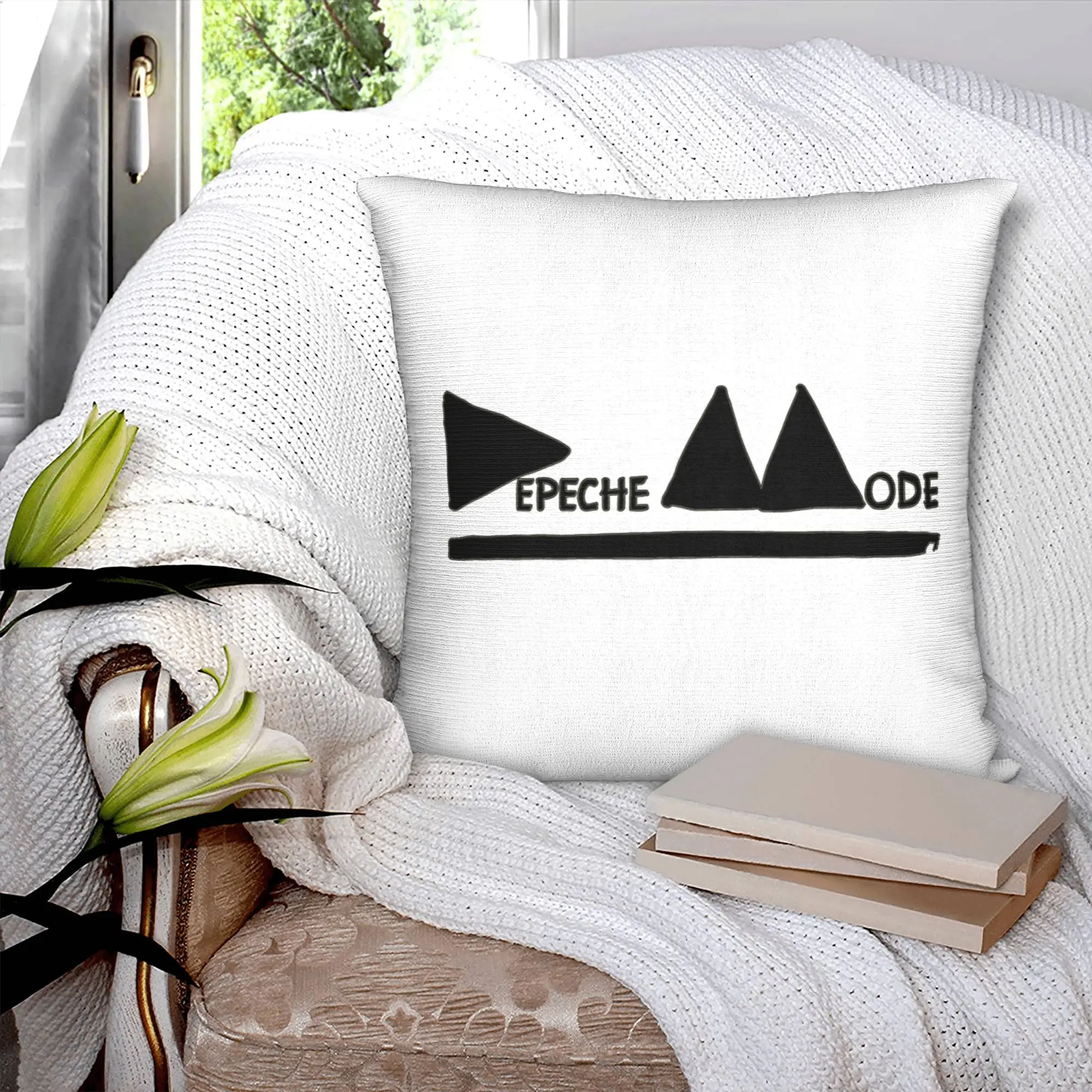 Nordic Style Electronic Rock Depeche Cool Mode Cushion Cover 45x45cm Soft  Throw Pillow for Car Square Pillowcase Decoration