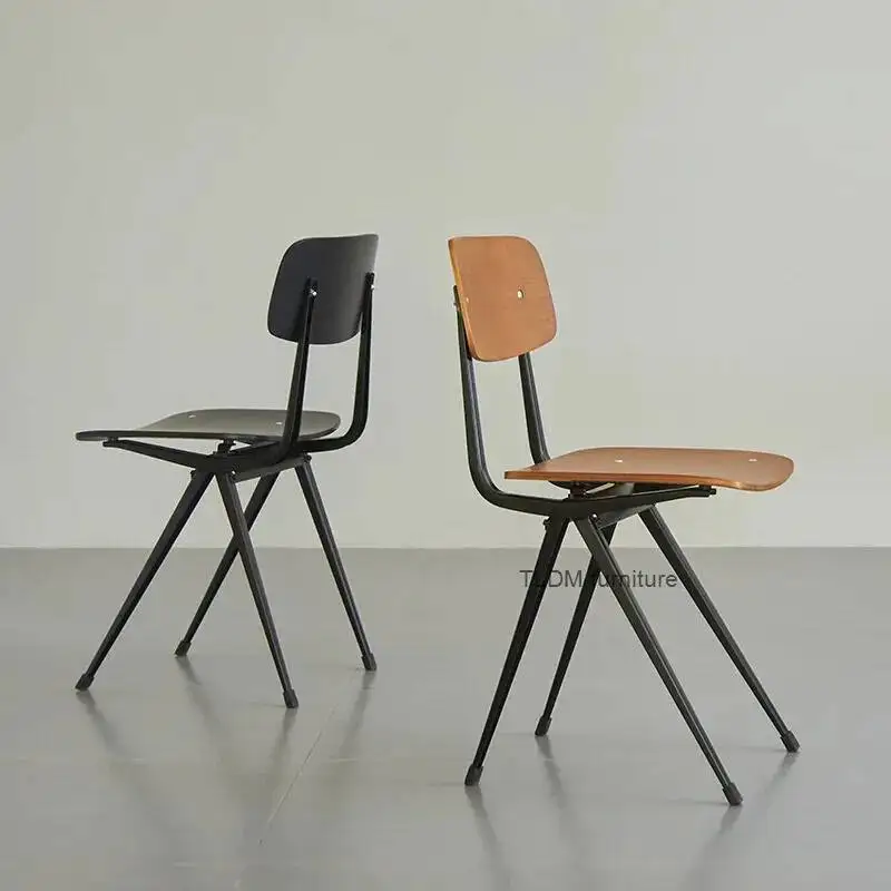 Iron, Industrial Old Style Country Dining Suitable Chair American - Simple Nordic Design, Retro for Wrought Cafes and Bars