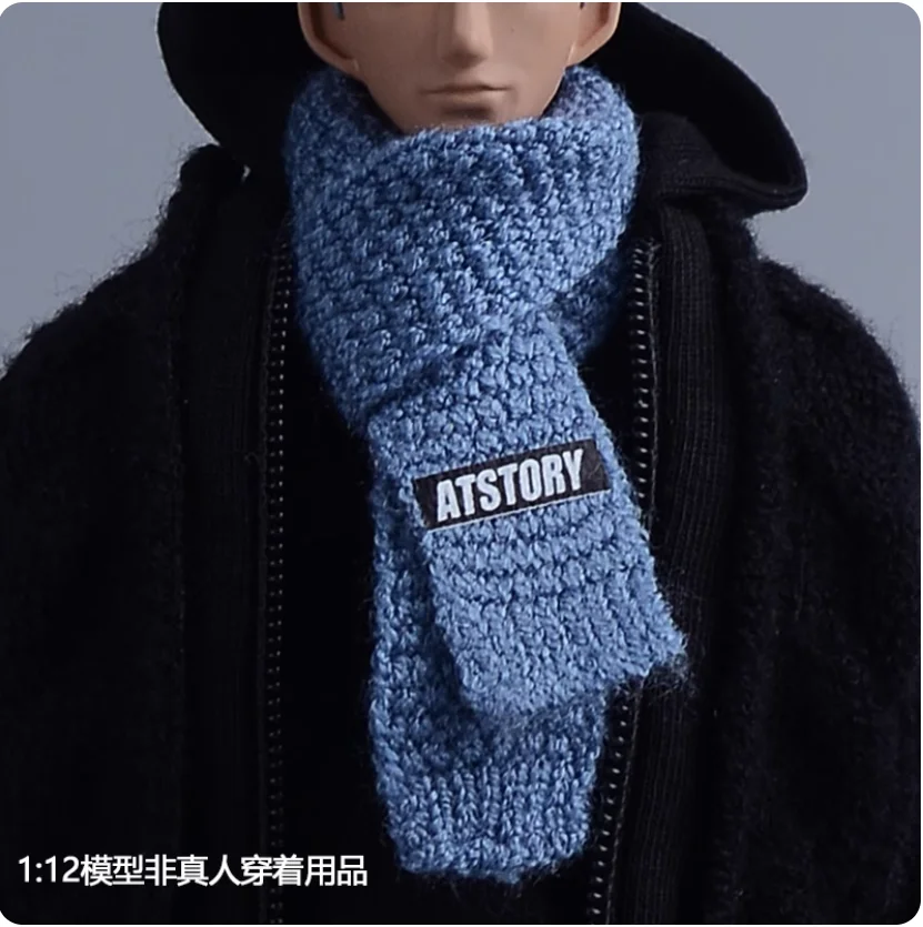 Snail ATSTORY 1/12 Doll Fashion Handmade Multiple Colors Simple Knitted Scarf Fit 6'' Action Figure Body DIY Toy