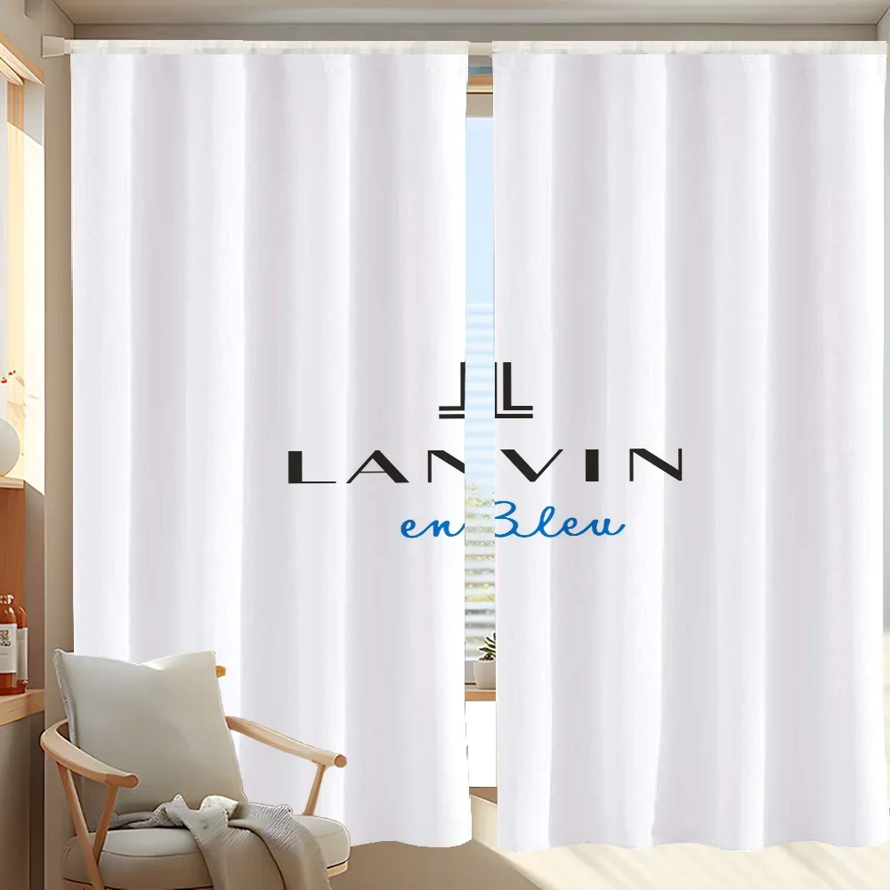 Home Interior Kitchen Curtains for Living Room 2 Pieces Blackout Curtains Door Curtain L-lanvin-n Bedroom Decoration Partition