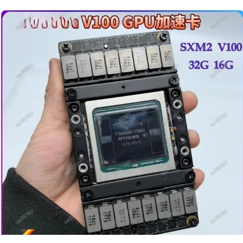 مسرع بطاقة الرسومات NVIDIA V100 16G/32G SXM2 الجديد للتعلم العميق بنسبة 95% لحساب AI HPC #3