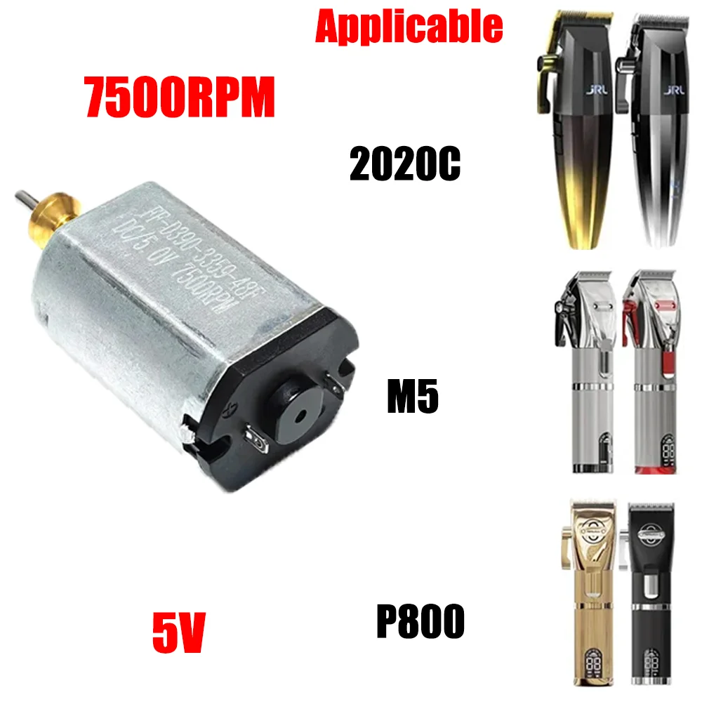 7500RPM Compatible with JRL 2020C Madeshow M5 P800 Professional Hair Clipper Motor 5V Trimmer Electric Hair Shear Rotor Engine