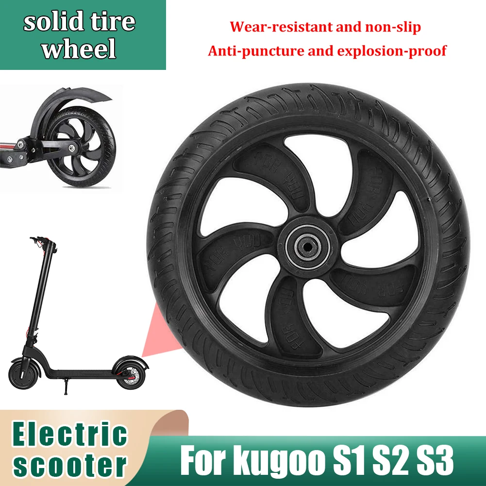 WSKEJI 8 Inch Electric Scooter Solid Rear Wheel Back Tire For Kugoo S1 S2 S3 Scooter Replacement Rear Tire Scooter Parts