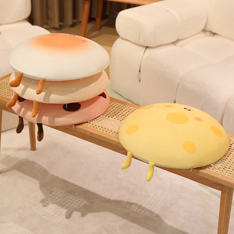 Creative Cookies Bread Plush Seat Cushion Soft Food Pillows Stuffed Doll Toys Girl Birthday Room Decor New Year Gift