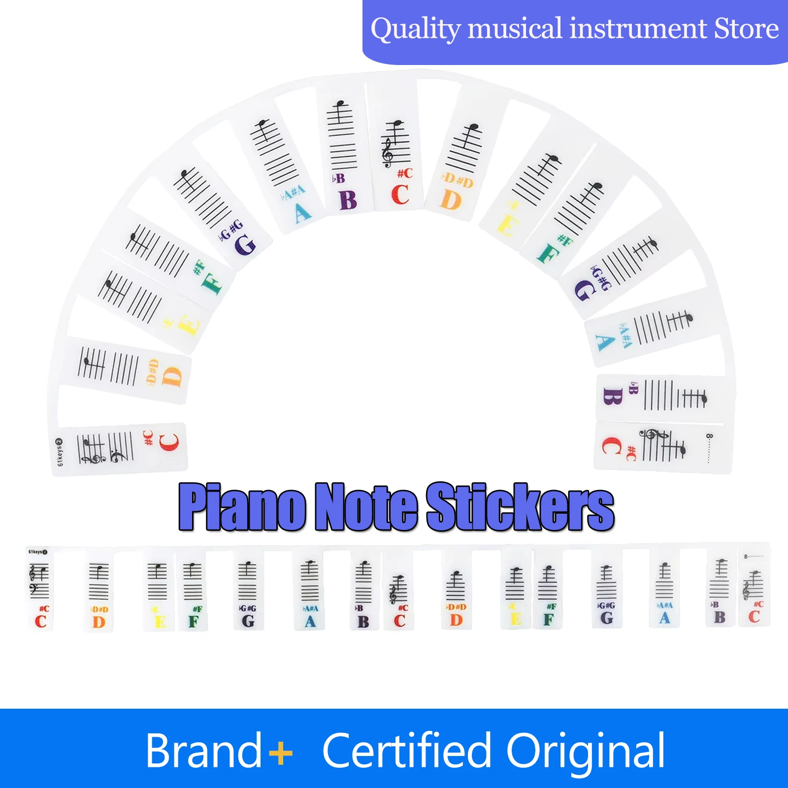 Piano Note Stickers…