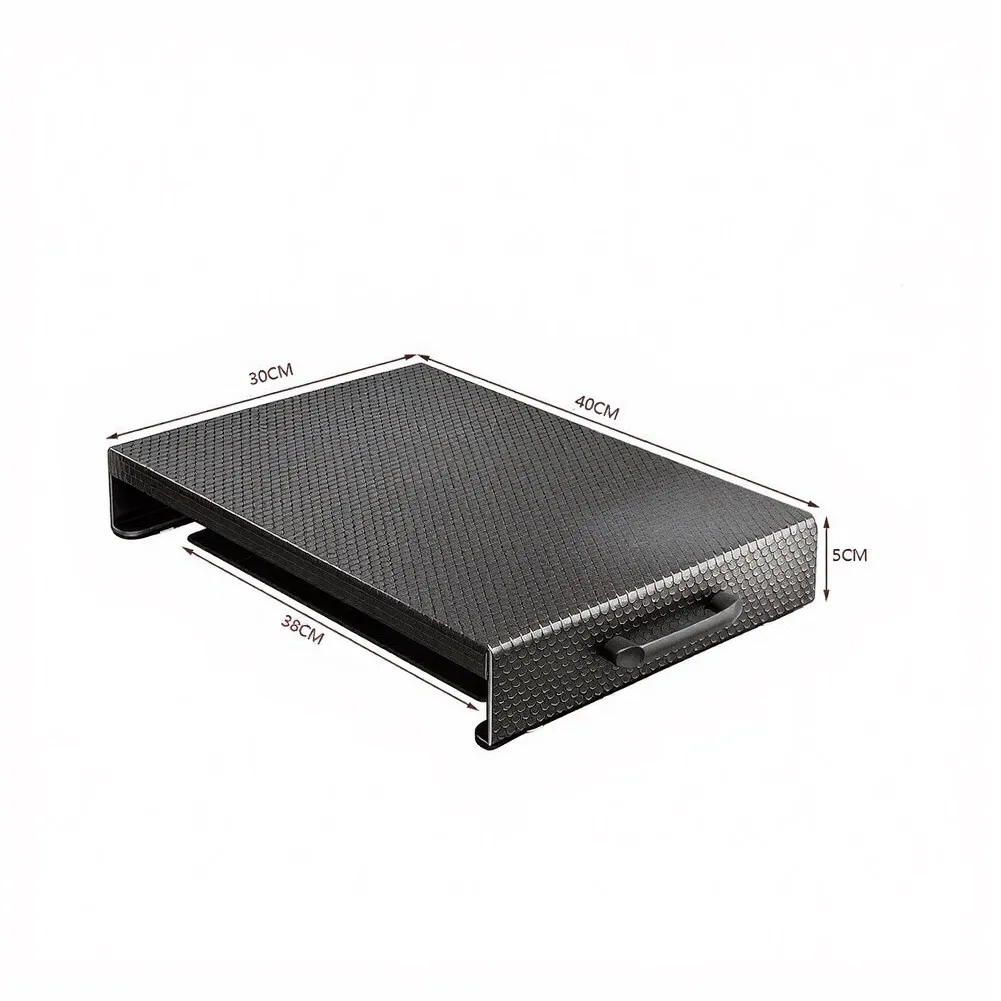 Stove Top Cover Made of Thickened Carbon Steel Compatible with Gas Electric Cooktops 5CM 7CM Black Countertop Guard
