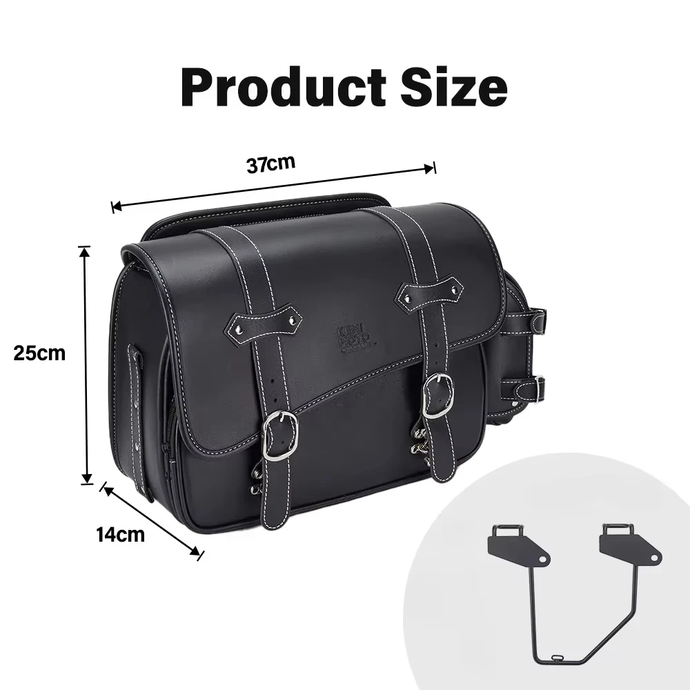 For Rebel 500 2017-2023 Motorcycle Saddlebag Side Tool Bag 10L Leather Waterproof Saddle Bag For Honda Rebel CMX500 300 250 1100