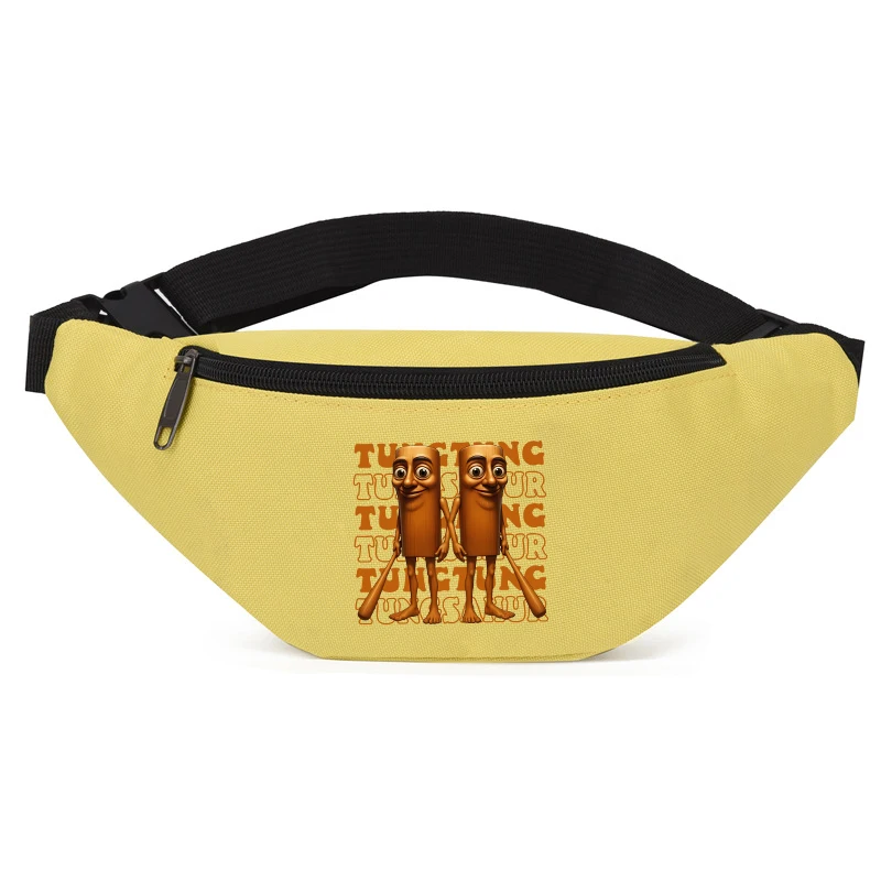 حقيبة Brainrot الإيطالية تونغ تونغ صحور الصدر حزمة النساء الرجال النسخة الكورية حقيبة كروسبودي الرياضة في الهواء الطلق حقيبة ظهر ذات حمالة عادية #6