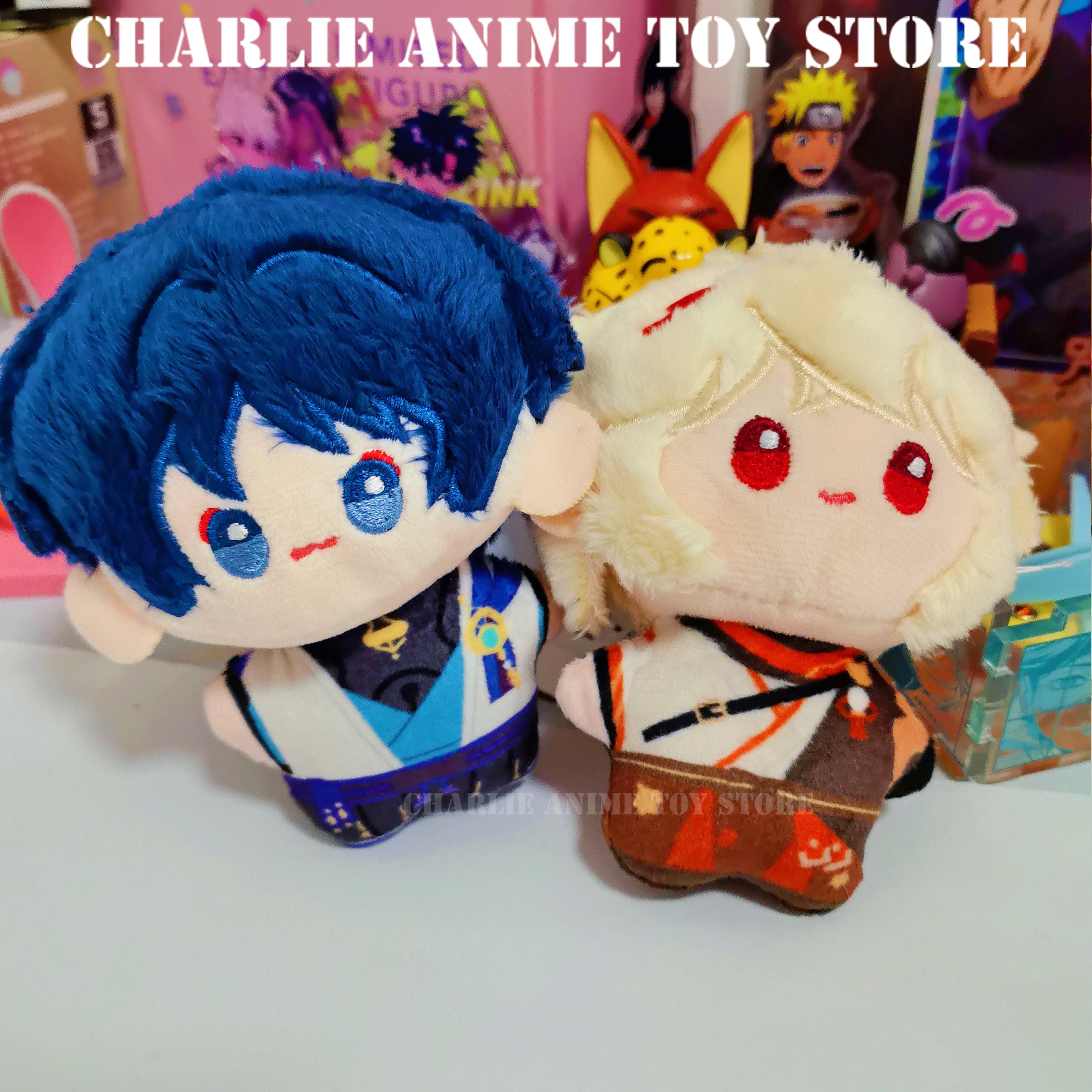 Neue Genshin Impact Plüsch Anhänger Kawaii Wanderer Ganyu Plüsch Puppe 10CM Cosplay Prop Rucksack Dekoration Fan Geschenke