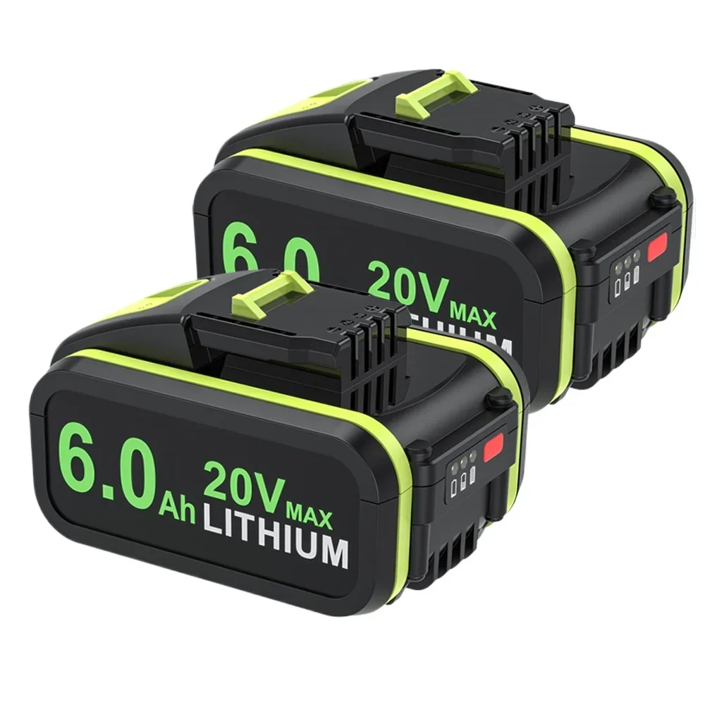 Per Worx WA3553 20V Batteria per elettroutensili a batteria WA3572 WA3553 WX390 WA3551 WX176 WX178 Batterie di ricambio 6000mAh Batteria