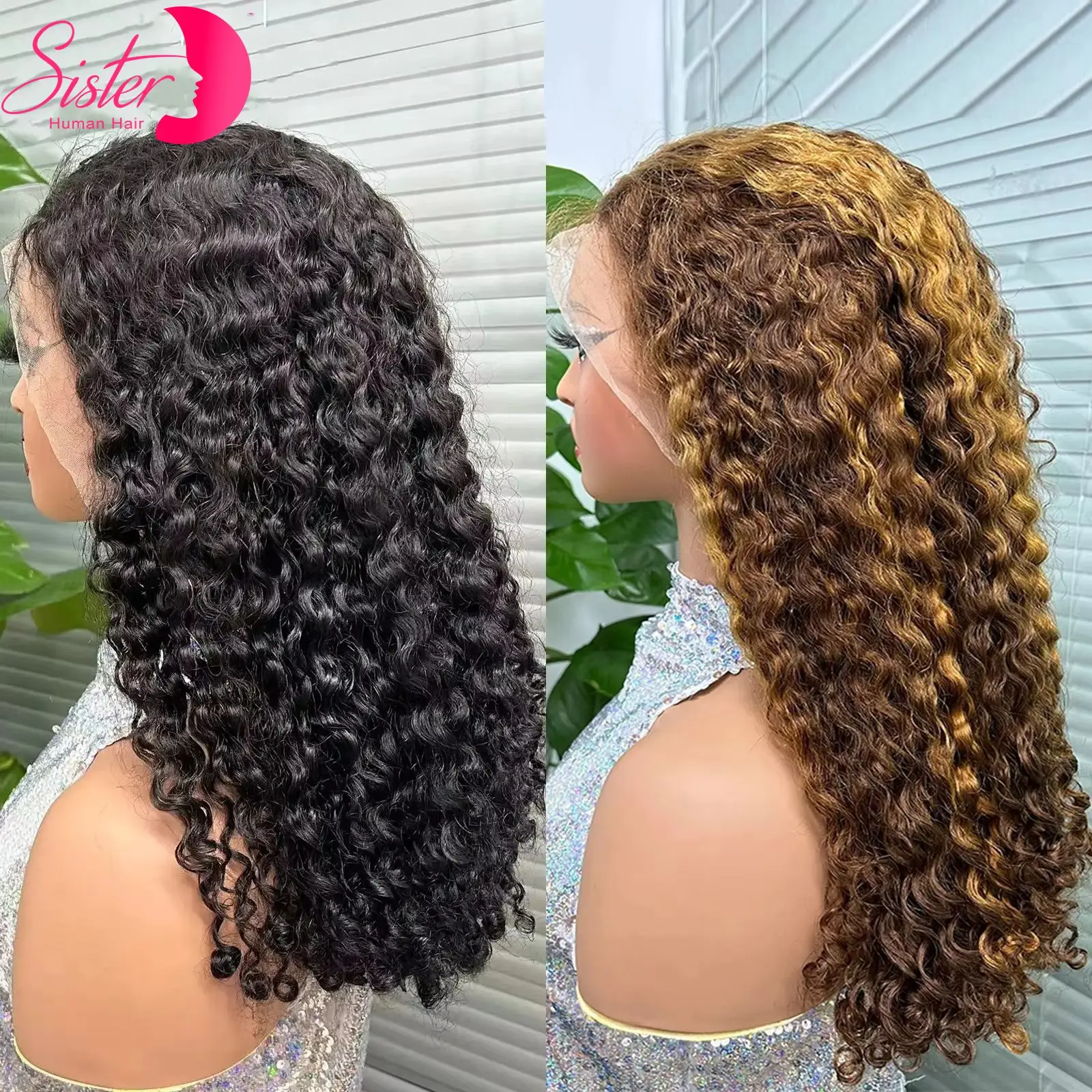 12A Double Drawn 300% Density 13x4 Lace Front Bouncy Curly Human Hair Wigs Natural Burmese Curly Remy Hair Wigs for Black Women