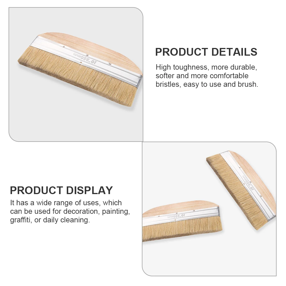 5Pcs Durable Nylon Bristle Paint Brush Wooden Handle Cleaning Tool Dedusting Brush Multi-functional Brushes