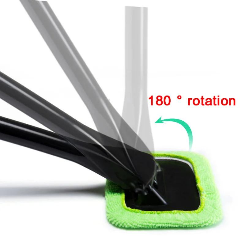 자동차 유리 클리너 앞유리 청소 및 세척 도구 세트, 긴 손잡이가 있는 창문 먼지 청소 브러시, 자동차 인테리어 액세서리